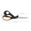 Nůžky univerzální Amplify, černá, 21 cm, FISKARS 1020224