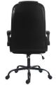 Kancelářská židle Continental, černá, textilní kůže, sklopná loketní opěrka