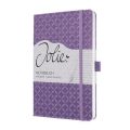Exkluzivní zápisník Jolie, fialová, A5, linkovaný, 87 listů, tvrdé desky, SIGEL JN111
