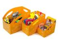 Sada dětských úložných boxů, 3ks (oranžová), PRIMOBAL ,balení 3 ks