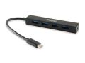 USB HUB Life, USB-C, 4 porty, USB 3.2, EQUIP 128954