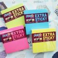 Samolepicí bloček Extra Sticky,neonově žlutá barva, 76x76 mm, 90 listů, STICK N 21670 ,balení 90 ks