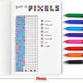 Gelové pero EnerGelX BL107, růžová, 0,35 mm, stiskací mechanismus, PENTEL BL107-PX