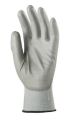 Pracovní rukavice máčené na dlani a prstech v polyuretanu, velikost 12, šedé ,balení 10 ks