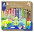 Barevné pastelky Noris Junior, 12 barev, 3v1, STAEDTLER 140 C12