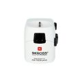Cestovní adaptér PRO, bílá, uzemněný, SKROSS 1.103145