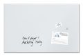 Magnetická skleněná tabule Artverum®, super bílá, 100 x 65 x 1,5 cm, SIGEL GL541
