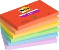Samolepicí bloček Super Sticky Playful, mix barev, 76 x 127 mm, 6x 90 listů, 3M POSTIT 7100258796 ,balení 540 ks