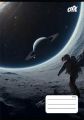 Sešit Man on the Moon, 27-32, mix motivů, A5, čtverečkovaný, 32 listů, COOL BY VICTORIA