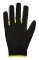 Ochranné rukavice, černá, syntetický materiál, univerzální, velikost S