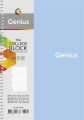 Spirálový sešit Genius, mix motivů, čtverečkovaný, B5, 80 listů, SHKOLYARYK B5-080-6800K