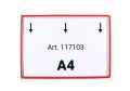 Prezentační kapsa, červená, A4, na šířku, ot. shora DJOIS F117103 ,balení 10 ks