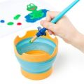 Kelímek na štětce Noris junior 8767, modro-žlutá, skládací, plast, STAEDTLER 8767 40 BK