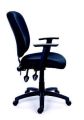 Manažerská židle, textilní, černá základna, MaYAH Active, černá