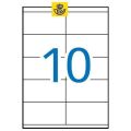 Etiketa, ILC, 105 x 57 mm, dvouřadé, 1000 ks/bal., APLI 01278 ,balení 100 ks