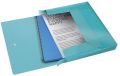 Box na spisy s gumičkou Colour\'Ice, modrá, 25 mm, PP, A4, ESSELTE