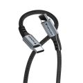 USB kabel, černá, USB-C / USB-C, 1,2 m, 60W, VERBATIM 31845