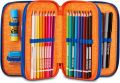 Penál plný Triplo, fotbal/skate, třípatrový, na zip, MITAMA 69941 Penál plný Triplo, fotbal/skate, třípatrový, na zip, MITAMA 69941