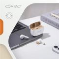 Sluchátka Hexagon 7, bílá / béžová, TWS bezdrátová, Bluetooth 5.4, CANYON CNS-TWS7WB