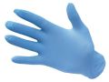Ochranné rukavice, modrá, jednorázové, nitrilové, vel. L, 100 ks, nepudrované, A925BLUL