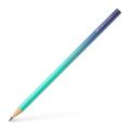 Grafitová tužka Flow, tyrkysová/modrá, B, trojhranná, FABER-CASTELL 118403