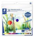 Akvarelové pastelky Design Journey, 24 různých barev, sada, šestihranné, STAEDTLER
