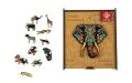 Puzzle Elephant, dřevěné, A4, 90 ks, PANTA PLAST 0422-0004-01