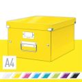 Krabice Click&Store, žlutá, lesklá, A4, LEITZ