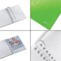 Spirálový sešit Wow, zelená, linkovaný, A5, 80 listů, LEITZ Spirálový sešit Wow, zelená, linkovaný, A5, 80 listů, LEITZ
