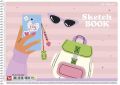 Skicák, náčrtník Draw your dream, mix motivů, A4, 20 listů, 120 g, SHKOLYARYK PB-SC-020-8048