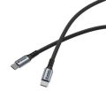 USB kabel, černá, USB-C / USB-C, 1,2 m, 60W, VERBATIM 31845