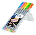 Linery Triplus 334 Neon, sada 6 barev, 0,3 mm, STAEDTLER