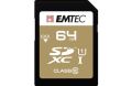 Paměťová karta Elite Gold, SDXC, 64GB, UHS-I/U1, 85/20 MB/s, EMTEC ECMSD64GXC10GP