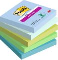 Samolepicí bloček Super Sticky Oasis, mix barev, 76 x 76 mm, 5x 90 listů, 3M POSTIT 7100258898 ,balení 450 ks