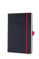 Exkluzivní zápisník Conceptum Red Edition, černo-červená, A5, čtverečkovaný, 97 listů, tvrdé desky