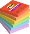 Samolepicí bloček Super Sticky Playful, mix barev, 76 x 76 mm, 6x 90 listů, 3M POSTIT 7100258795 ,balení 540 ks