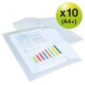 Spisové desky s drukem Eco, transparentní, A4+, PP, 10 ks/balení, RAPESCO 1816 ,balení 10 ks