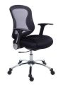 Ergonomická kancelářská židle, síť.textilie, síť.opěrák, chromovaná základna,  MaYAH,Spirit,černá