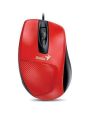 Myš DX-150X, červená, drátová, optická, standardní velikost, USB, GENIUS