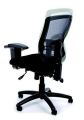 Ergonomická kancelářská židle, síť.textilie, síť.opěrák, chromovaná základna,MaYAH,Creative,černá