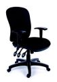 Manažerská židle, textilní, černá základna, MaYAH, Comfort, černá