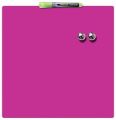 Magnetická tabule Square Tile, růžová, popisovatelná, 360x360mm, NOBO