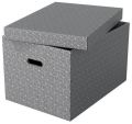 Archivační krabice Home, šedá, vel. L, 3 ks, ESSELTE ,balení 3 ks