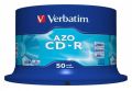 CD-R 700MB, 80min., 52x, DLP Crystal AZO, Verbatim, 50-cake ,balení 50 ks