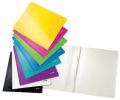 Desky s rychlovazačem WOW, růžová, lesklé, polaminovaný karton, A4, LEITZ