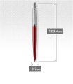 Kuličkové pero Royal Jotter, modrá, 0,7 mm, tělo Kensington red, stříbrný klip, PARKER 1953187 Kuličkové pero Royal Jotter, modrá, 0,7 mm, tělo Kensington red, stříbrný klip, PARKER 1953187