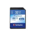Paměťová karta Premium, SDHC, 32GB, CL10/U1, 45/10 MB/s, VERBATIM
