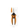 Nůžky zastřihávací Solid SP13, černá - oranžová, micro-tip, FISKARS 1051600