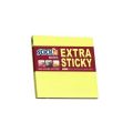 Samolepicí bloček Extra Sticky,neonově žlutá barva, 76x76 mm, 90 listů, STICK N 21670 ,balení 90 ks
