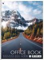 Spirálový sešit Office book, mix, A4+, linkovaný, 80 listů, SHKOLYARYK